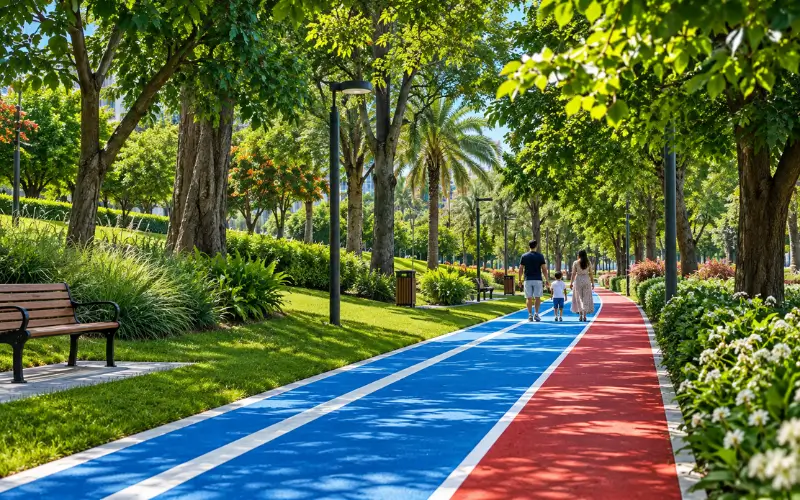 Walking and Running Areas at Al Mahatta Park
