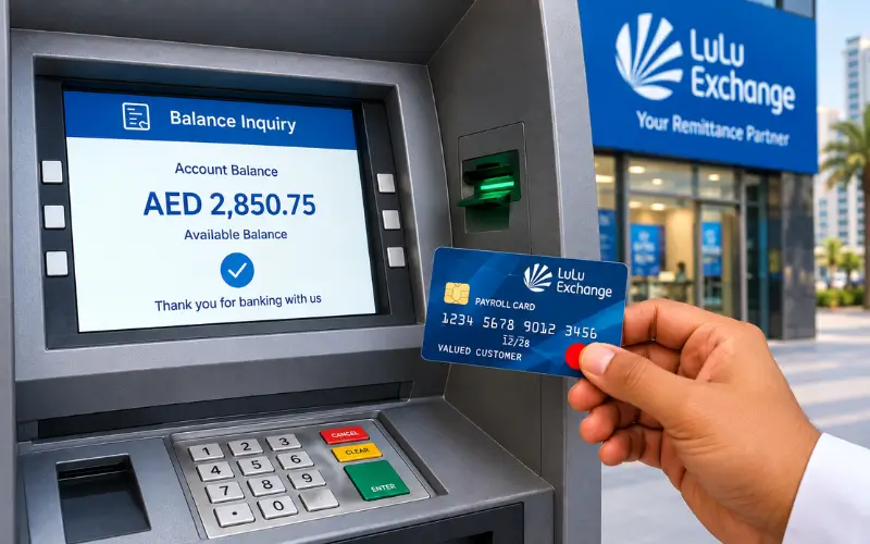 Check LuLu Balance at atm